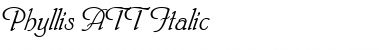 Download Phyllis ATT Italic Font Title Preview