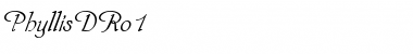 Download PhyllisDRo1 Regular Font Title Preview