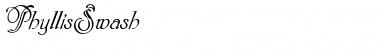 Download PhyllisSwash Regular Font Title Preview