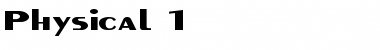 Download Physical 1 Regular Font Title Preview