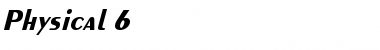Download Physical 6 Italic Font Title Preview