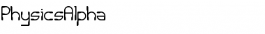 Download PhysicsAlpha Regular Font Title Preview