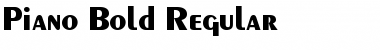 Download Piano Bold Regular Font Title Preview