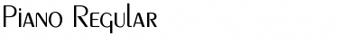 Download Piano Regular Font Title Preview