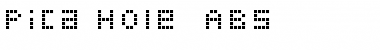 Download Pica Hole - ABS Regular Font Title Preview