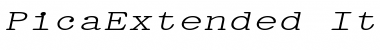 Download PicaExtended Italic Font Title Preview