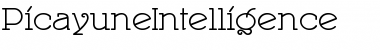 Download PicayuneIntelligence Regular Font Title Preview