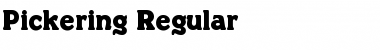 Download Pickering Regular Font Title Preview