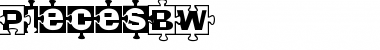 Download PiecesBW Regular Font Title Preview