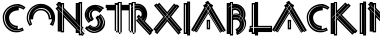 Download ConstrxiaBlackInline Regular Font Title Preview