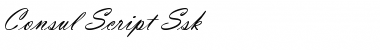 Download Consul Script Ssk Regular Font Title Preview