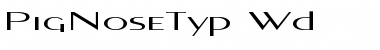 Download PigNoseTyp Wd Regular Font Title Preview