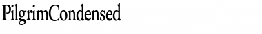 Download PilgrimCondensed Regular Font Title Preview