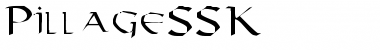 Download PillageSSK Regular Font Title Preview