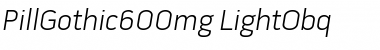 Download Pill Gothic 600mg Light Obq Font Title Preview