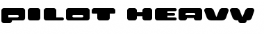 Download PILOT Heavy Font Title Preview