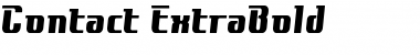 Download Contact ExtraBold Font Title Preview
