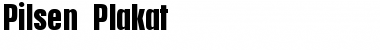 Download Pilsen Plakat Regular Font Title Preview