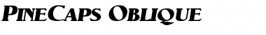 Download PineCaps Oblique Font Title Preview
