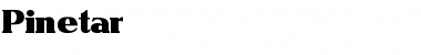 Download Pinetar Normal Font Title Preview