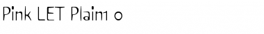 Download Pink LET Plain Font Title Preview
