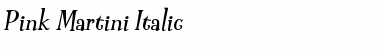 Download Pink Martini Italic Regular Font Title Preview