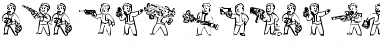 Download Pip Boy Weapons Dingbats Regular Font Title Preview
