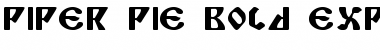 Download Piper Pie Bold Expanded Bold Expanded Font Title Preview