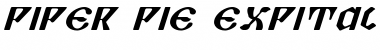 Download Piper Pie ExpItal ExpItal Font Title Preview