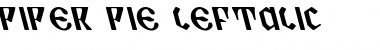 Download Piper Pie Leftalic Leftalic Font Title Preview