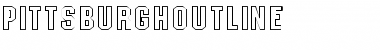 Download PittsburghOutline Regular Font Title Preview