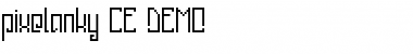 Download pixelanky CE DEMO Regular Font Title Preview