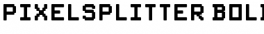 Download PixelSplitter Regular Font Title Preview