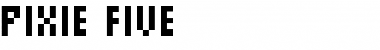 Download Pixie Five Regular Font Title Preview