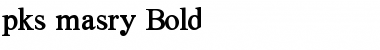 Download pks-masry Bold Font Title Preview