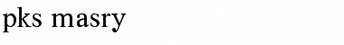 Download pks-masry Regular Font Title Preview