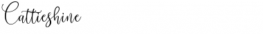 Download Cattieshine Regular Font Title Preview