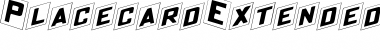 Download PlacecardExtended Italic Font Title Preview
