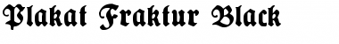 Download Plakat-Fraktur Black Font Title Preview