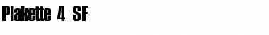 Download Plakette 4 SF Regular Font Title Preview