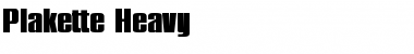 Download Plakette-Heavy Regular Font Title Preview