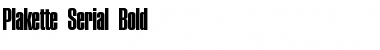 Download Plakette-Serial Bold Font Title Preview