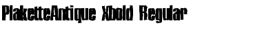 Download PlaketteAntique-Xbold Regular Font Title Preview