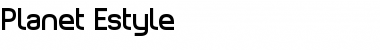 Download Planet Estyle Regular Font Title Preview