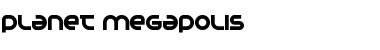 Download Planet Megapolis Regular Font Title Preview