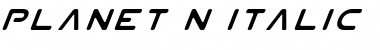 Download Planet N Italic Font Title Preview