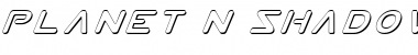 Download Planet N Shadow Italic Shadow Italic Font Title Preview