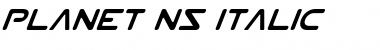 Download Planet NS Italic Italic Font Title Preview