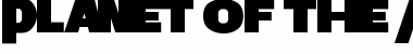 Download Planet of the Apes Regular Font Title Preview