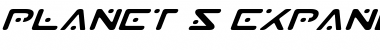 Download Planet S Expanded Italic Expanded Italic Font Title Preview